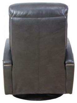 Barcalounger fallon gray shop swivel glider recliner